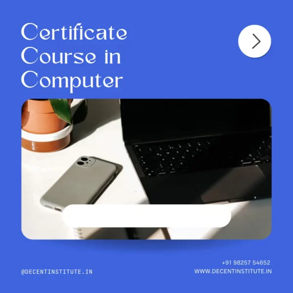 Certificate Course in Computer (CCC) | Decent Institute Vadodara